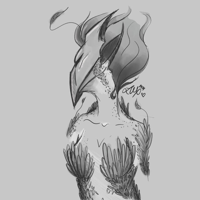 Female version of the creature that goes alongside the Mors Warden. Of age, has had the cermony of the accepting the mask and their duty. (March 2024)