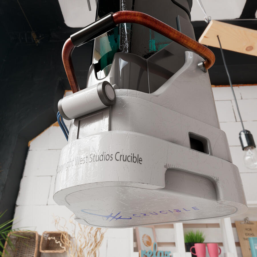 Crucible Class exercise of texturizing in Mari. Render 02 Close up to details. (2022)