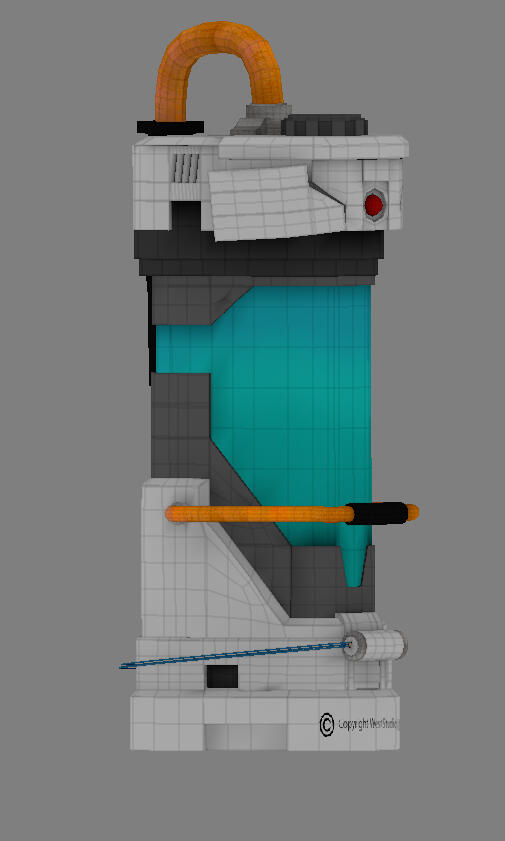 Crucible Diffuse texture view in Mari
