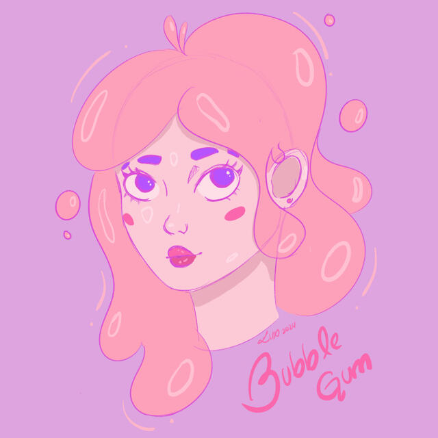 First concept art of Bubble Gum (BB) (February 2024)