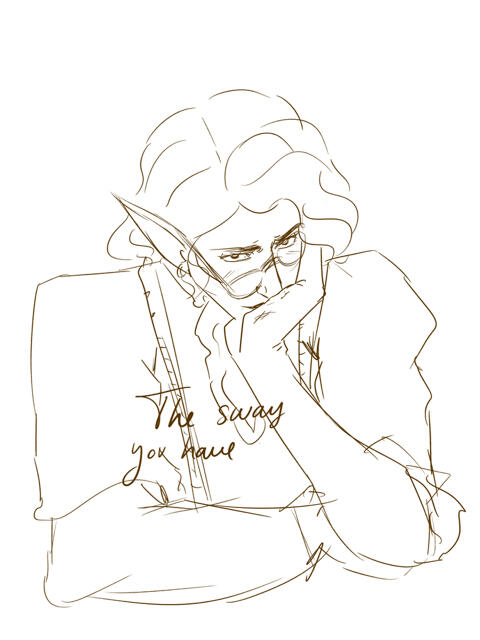 Early sketch fanart of Jel Omiatta (Palia videogame). Scene from a WIP animation between Keeva da Ruxem (OC) and Jel. (Novemember 2024)