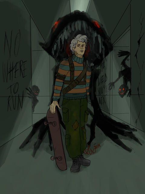 Entry for my friend's 800 followers milestone. Based on their OC Etoile and his backstory and world. (DTIYS owner: @sinisterr_snail over on instagram) June 2024